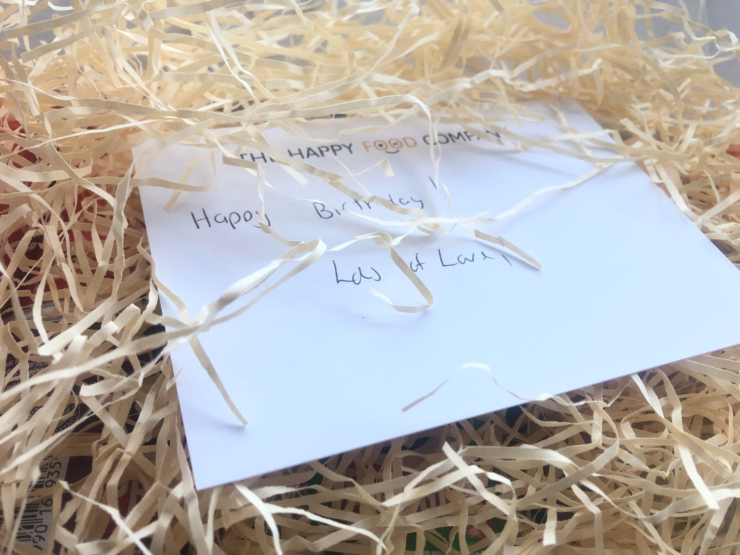 Yorkshire Afternoon Tea Hamper Thank you card